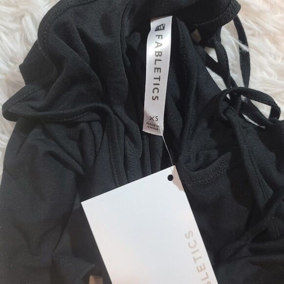 🤑NWT Fabletics Women's Black Violet Top - Picture 4 of 5